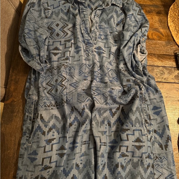 Anthropologie Blue Midi Dress - Picture 4 of 5